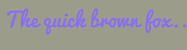 Image with Font Color 886FF4 and Background Color 9C9C8B